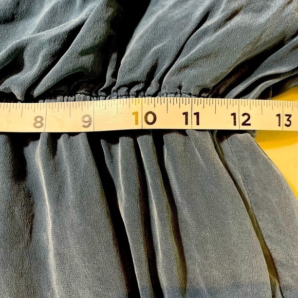 100% Silk Blue Mini Crew Nevk Dress with Dulman Bat Dleeves, sizes in pictures - Picture 8 of 11